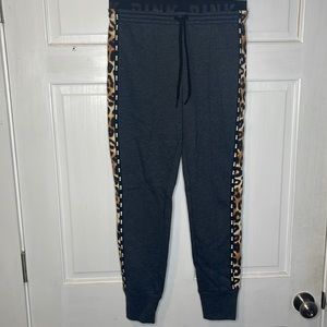 Pink sweatpants with cheetah print Joggers